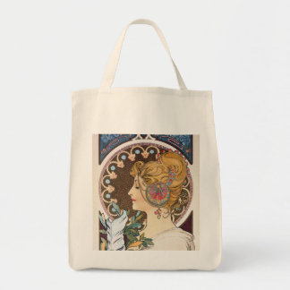 Ludd av Alphonse Mucha - Vintagen Art nouveau Tygkasse