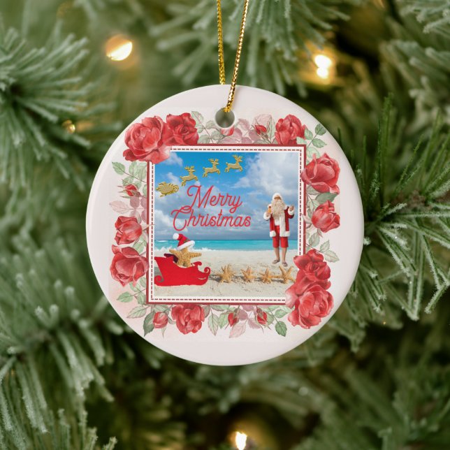 Ludd och ljust jul julgransprydnad keramik (Träd)