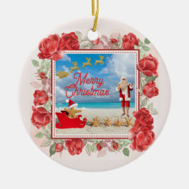 Ludd och ljust jul julgransprydnad keramik