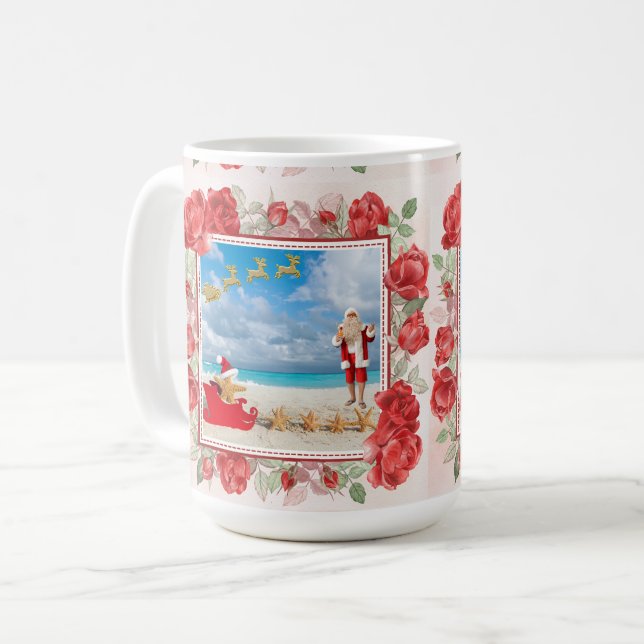 Ludd och ljust jul kaffemugg (Framsida vänster)
