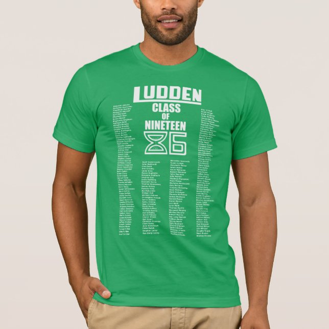 Ludden klassificerar av nitton 86 - manar t shirt (Framsida)
