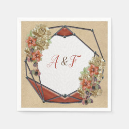 Ludder och suede Struktur Art Napkins Pappersservett