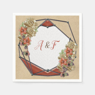Ludder och suede Struktur Art Napkins Pappersservett