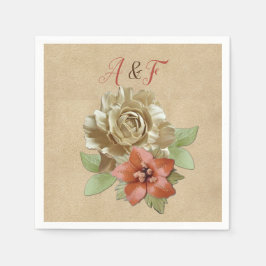 Ludder och suede Struktur Art Napkins Pappersservett