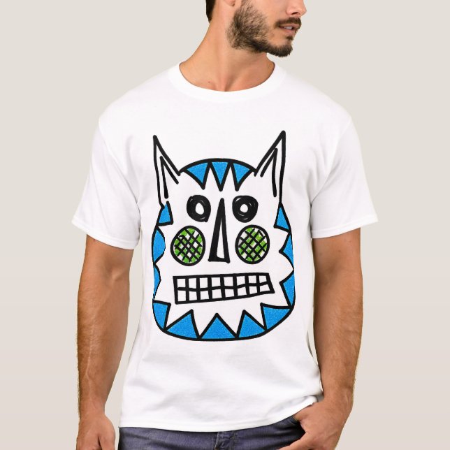 Luddig katt t shirt (Framsida)