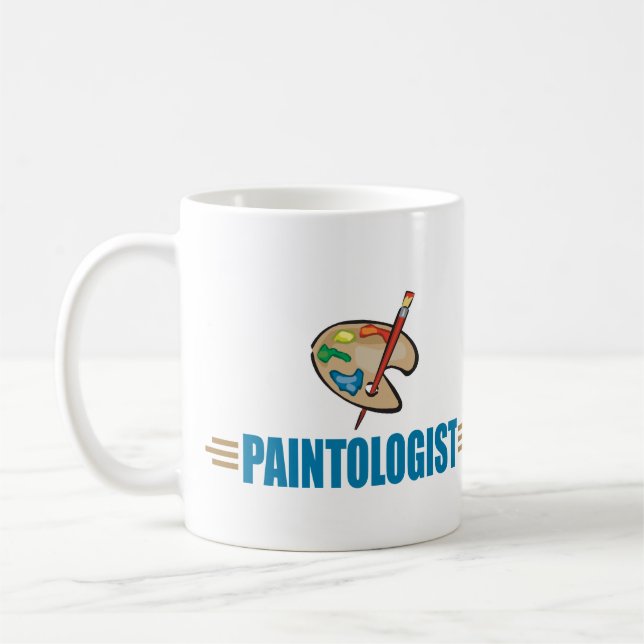 luddig målare kaffemugg (Vänster)