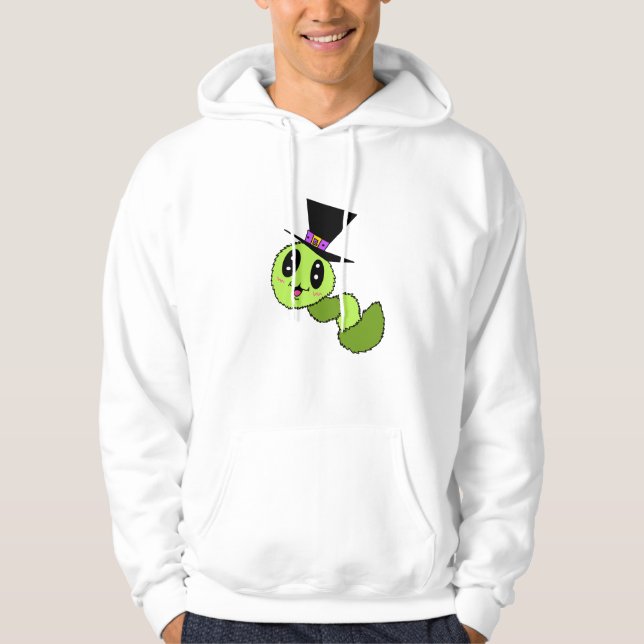 Luddig mask med hatt hoodie (Framsida)