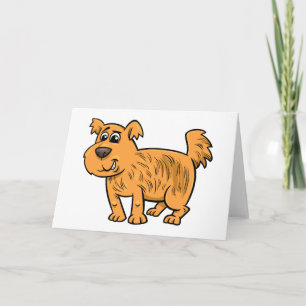 Luddig Orange Valp Hund Kort