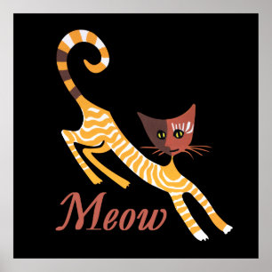 Luddig rödkatt poster