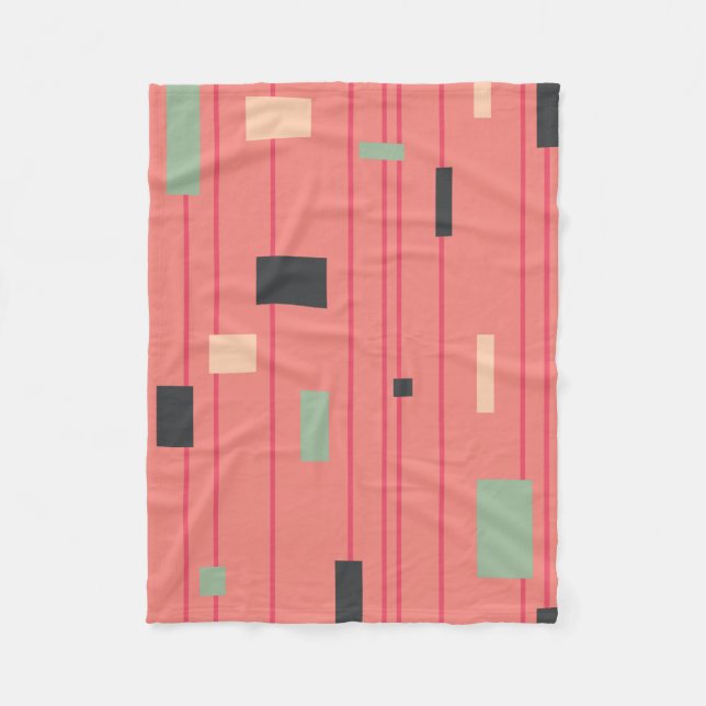 Luddig rosa panter fleecefilt (Framsidan)