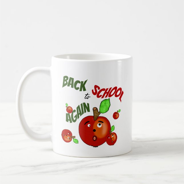 Luddiga äpplen back to school kaffemugg (Vänster)