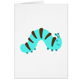 Luddiga Caterpillar Hälsningskort