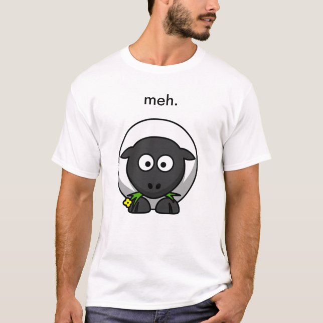 Luddiga får t-shirt (Framsida)