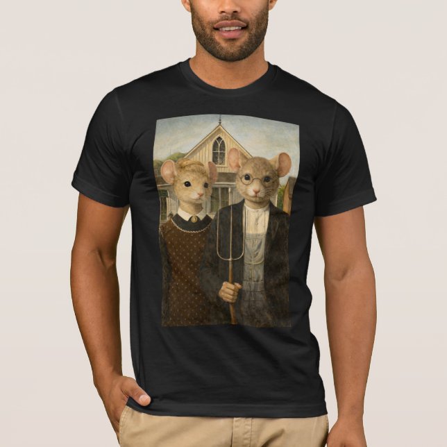 Luddigt gotiska Amerika T Shirt (Framsida)