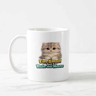Luddigt litet kattunge – jag är liten men jag härs kaffemugg
