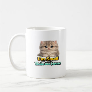 Luddigt litet kattunge – jag är liten men jag härs kaffemugg
