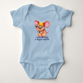Luddigt ostmannenföretag mus slips glasögon nörd t shirt