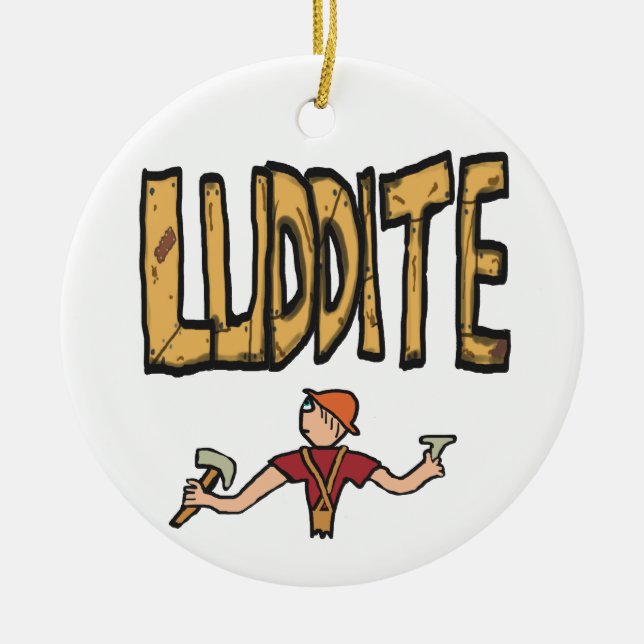 Luddite Julgransprydnad Keramik (Framsidan)