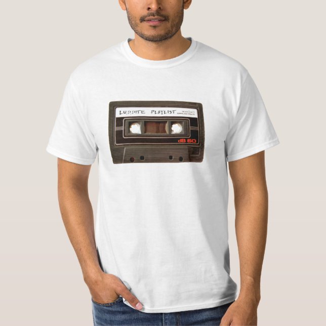 LudditePlaylist T Shirt (Framsida)