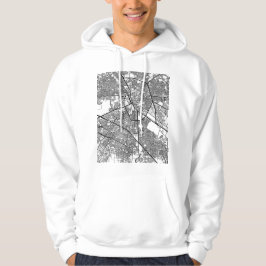 Ludhiana Indien Stadskarta Hoodie