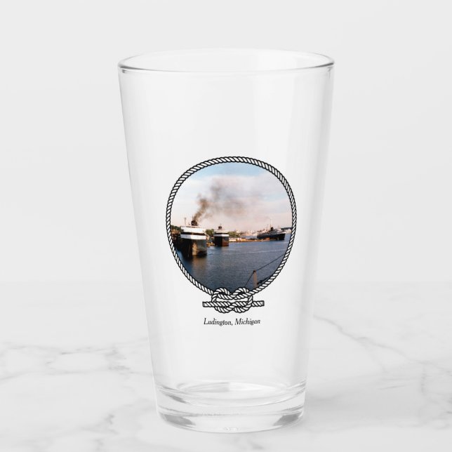 Ludington Car/Rail Färjor glas (Framsida)