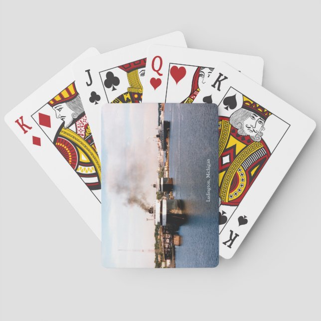 Ludington Ferries spelar kort Casinokort (Baksidan)