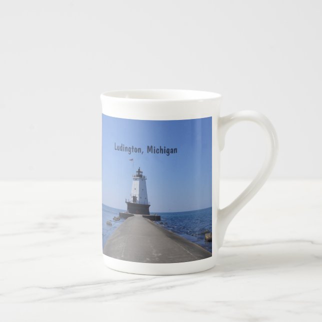 Ludington Lighthouse Benporslin Mugg (Höger)