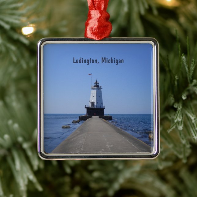 Ludington Lighthouse Julgransprydnad Metall (Träd)