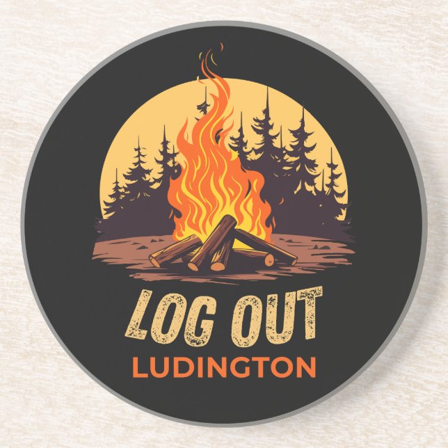 Ludington Michigan lägereld Underlägg (Framsidan)