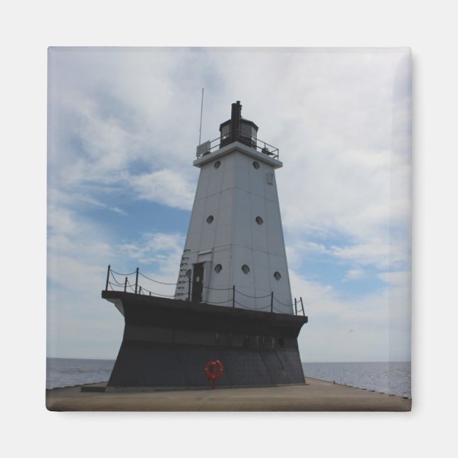 Ludington Michigan Lighthouse magnet (Framsidan)