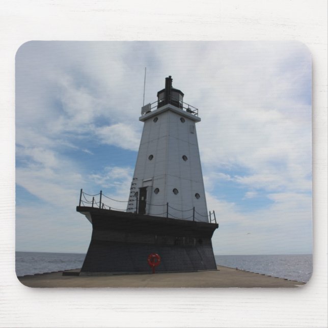 Ludington Michigan Lighthouse mousepad Musmatta (Framsidan)