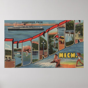 Ludington, Michigan - Stora Brev Scenes Poster