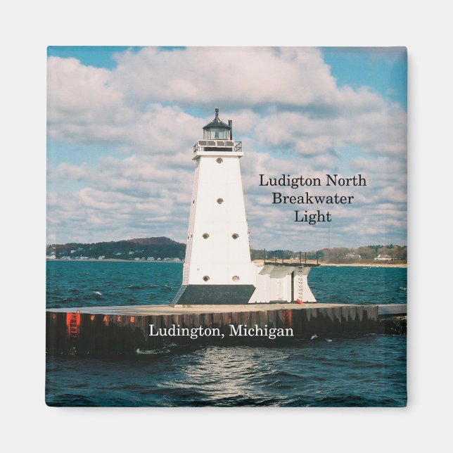 Ludington North Breakwater Light magnet (Framsidan)