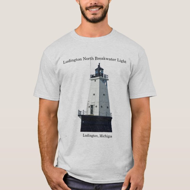 Ludington North Breakwater Light shirt shirt T (Framsida)