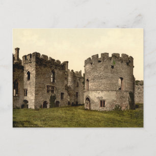 Ludlow Castle I, Shropshire, England Vykort