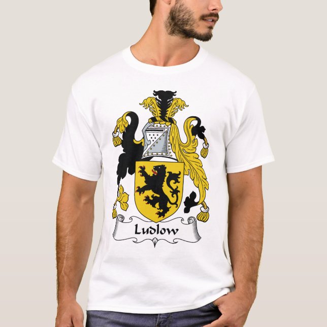Ludlow familjvapensköld t-shirt (Framsida)