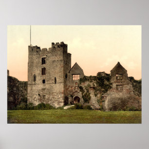 Ludlow slott II, Shropshire, England Poster