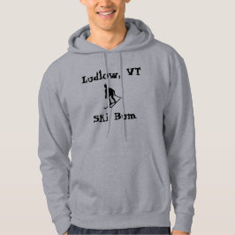 Ludlow, VT, Öster Kusten Ski Bum (Gröntens berg) Hoodie