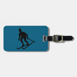 Ludlow, VT Ski Bum (Grönt Mountain Vermont Skiing) Bagagebricka