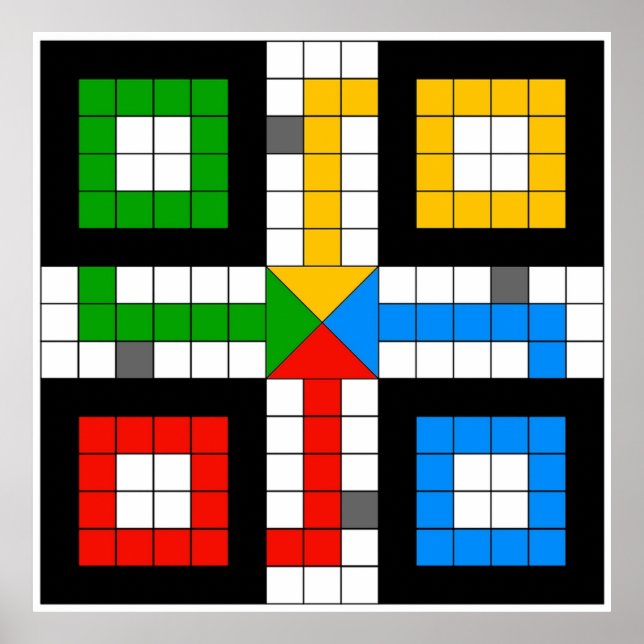 LUDO BOARD Board-spel Poster (Framsidan)
