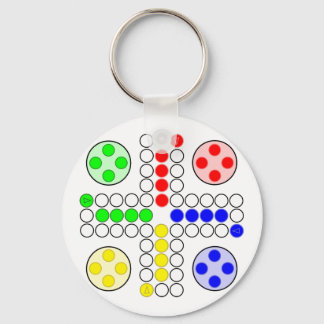 Ludo Classic Board Game Nyckelring