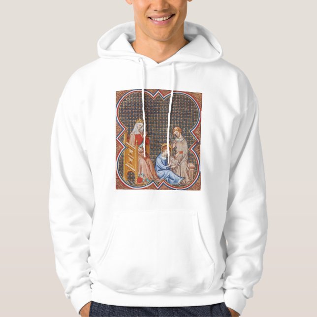 Ludvig den helige av Frankrike Beskyddare av kunga Hoodie (Framsida)