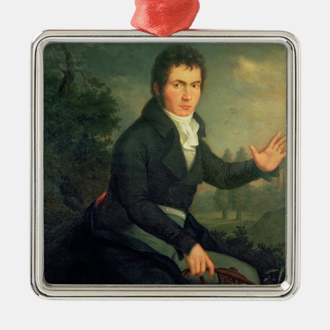 Ludvig skåpbil Beethoven, 1804 Julgransprydnad Metall (Framsidan)