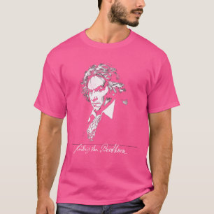 Ludwig Beethoven Porträtt med signatur T Shirt