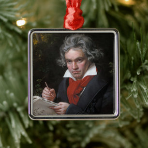 Ludwig Beethoven Symfoni Klassisk Musik Kompositör Julgransprydnad Metall