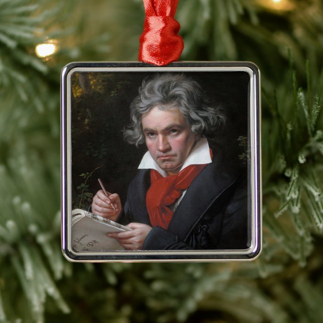 Ludwig Beethoven Symfoni Klassisk Musik Kompositör Julgransprydnad Metall (Träd)