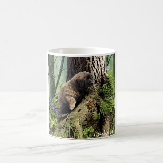 Ludwig de Leonberger valpmuggarna Kaffemugg (Center)