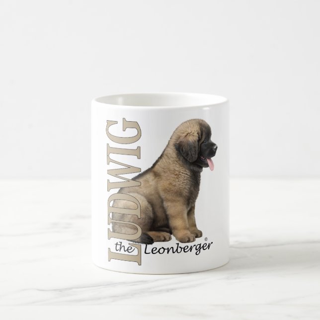 Ludwig de Leonberger valpmuggarna Kaffemugg (Center)