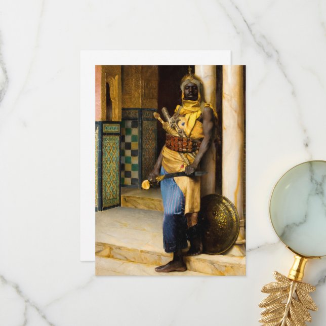 Ludwig Deutsch vaktare av palatset Tack Kort (Fram/Back In Situ)