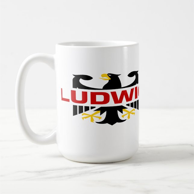Ludwig efternamn kaffemugg (Vänster)